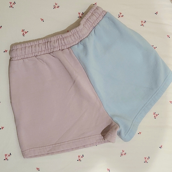 Missguided Pink Color Block Drawstring Shorts - Picture 4 of 5